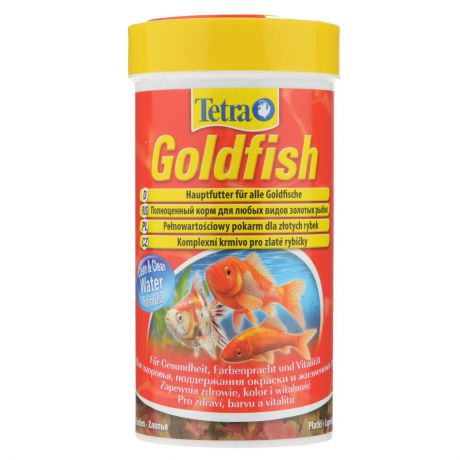 Корм Tetra "Goldfish" для любых видов золотых рыбок, в виде хлопьев, 250 мл