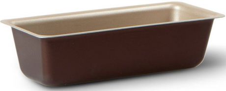 Форма для пирога TVS "Dolci Idee", с антипригарным покрытием, цвет: золотистый, шоколадный, 27 см х 10 см