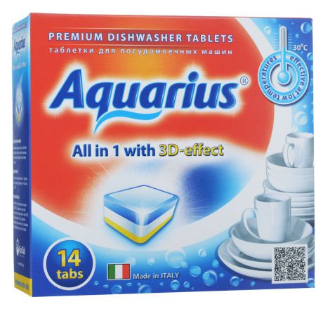 Таблетки для посудомоечных машин Lotta "Aquarius", 14 шт