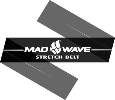 Эспандер Mad Wave "Stretch Band", цвет: черный, 150 см х 15 см х 0,04 см