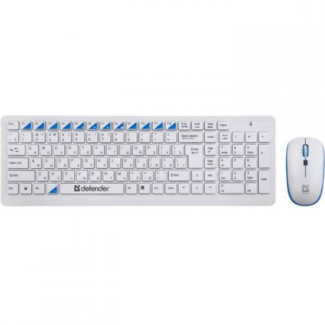 Комплект мышь + клавиатура Defender Skyline 895 Nano, White