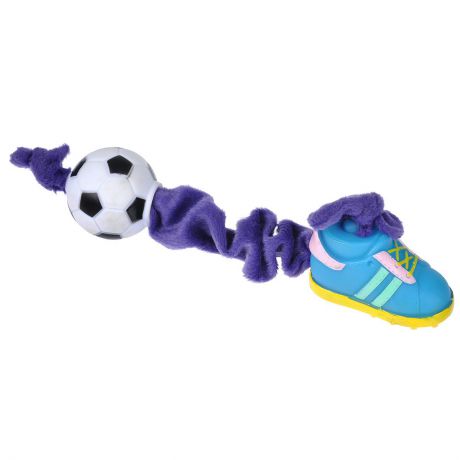 Игрушка для собак I.P.T.S. "Ботинок и мяч", цвет: в ассортименте
