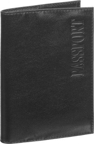 Обложка для паспорта мужская Fabula Estet, цвет: черный. O.3.MN
