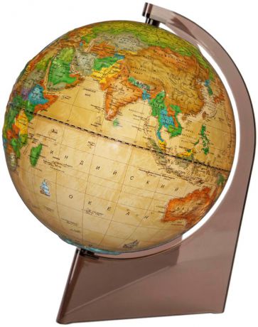Глобус Глобусный мир "Ретро-Александр", с политической картой мира, рельефный, на треугольной подставке, диаметр 21 см