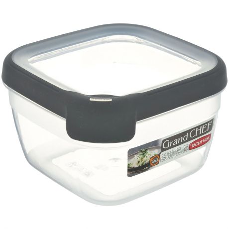 Емкость для заморозки и СВЧ Curver "Grand Chef", цвет: серый, 1,2 л. 00014-673-00