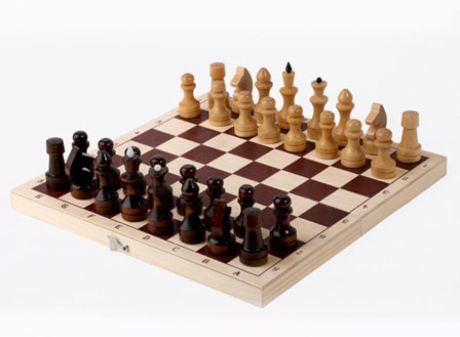 Шахматы Нарды Деревянные обиходные с доской, 632