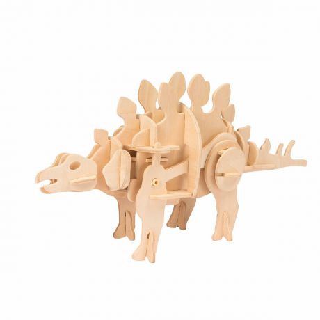3D Пазл Robotime Деревянные 3D пазлы Power on/off Control Stegosaurus со звуковым управлением