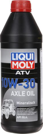 Масло трансмиссионное Liqui Moly "Motorbike Axle Oil ATV", минеральное, 10W-30, GL-4, 1 л