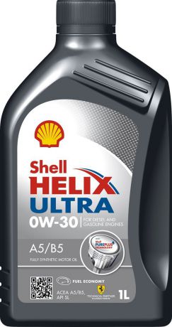 Моторное масло Shell Helix Ultra A5/B5, синтетическое, 0W-30, 1 л