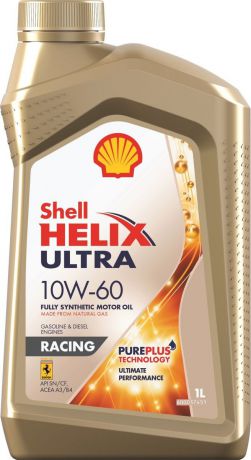 Моторное масло Shell Helix Ultra Racing, синтетическое, 10W-60, 1 л