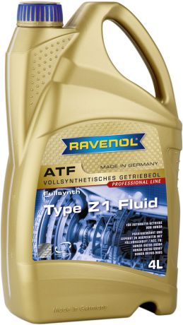 Масло трансмиссионное Ravenol "ATF Type Z1 Fluid, синтетическое, 4 л