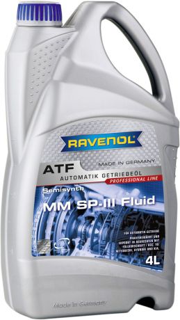 Масло трансмиссионное Ravenol "ATF MM SP-III Fluid", полусинтетическое, 4 л
