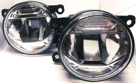 Комплект противотуманных фар LED OsnovaLed FOG90V1, 1600000110786, черный, 2 шт