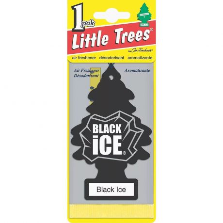 Автомобильный ароматизатор Car-Freshner "Little Trees", черный лед, США
