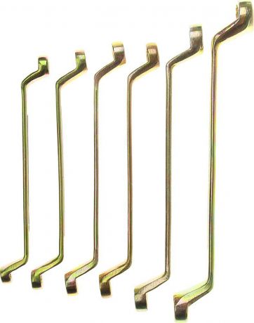 Набор накидных ключей Tundra Basic, желтый цинк, 8-19 мм, 878116, 6 шт