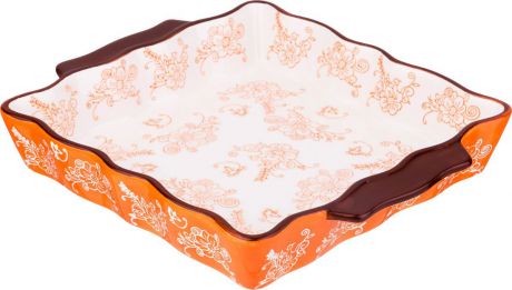 Блюдо для запекания Agness, 536-186, оранжевый, 30 х 24 см