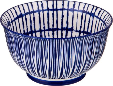 Салатник Agness, 585-102, белый, синий, 15 х 15 х 8 см