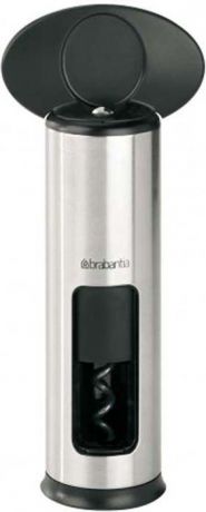 Штопор Brabantia "Classic Matt Steel", винтовой, цвет: черный, серебристый. 369360