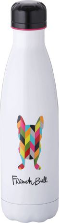 Бутылка-термос French Bull "Ziggy", цвет: белый, мультиколор, 500 мл. VF-50SZW