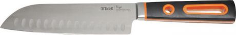 Нож сантоку Taller Вердж, TR-2066, черный, оранжевый, длина лезвия 18 см