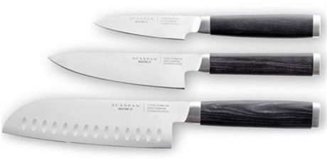Набор кухонных ножей Scanpan Maitre D, 97010500, серебристый, 3 предмета