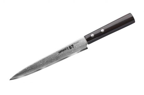 Кухонный нож Samura Нож кухонный "Samura 67" для нарезки, черный