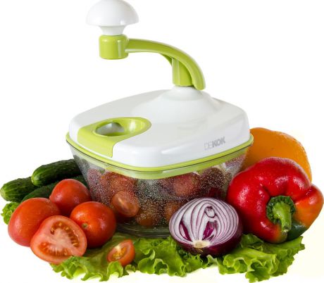 Фрукто-овощерезка Dekok многофункциональный кухонный процессор, белый, салатовый