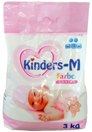 Стиральный порошок "KINDERS-M FARBE" 3кг для цветного белья