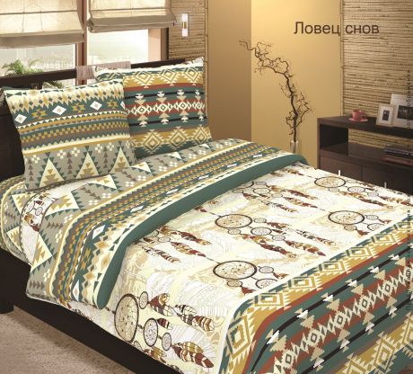 Комплект белья Традиция "Ловец снов", 2-спальный, 1102/Ловец снов, 70x70 см