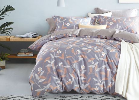 Комплект постельного белья Primavera Classic Ассен, 1091S, синий, 1,5 спальный, наволочки 70x70