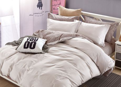 Комплект постельного белья Primavera Classic Дорн, 1108S, серый, 1,5 спальный, наволочки 70x70