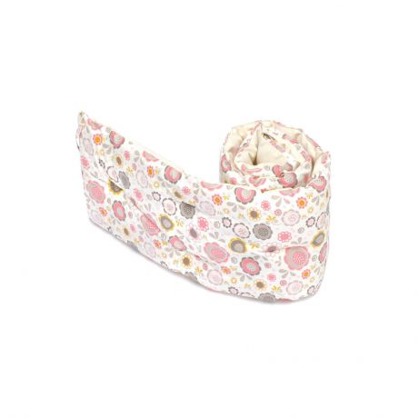 Бортики-подушки в кроватку HoneyMammy Small Pink Bubbles SB-PB-40, разноцветный, 180 х 25 см