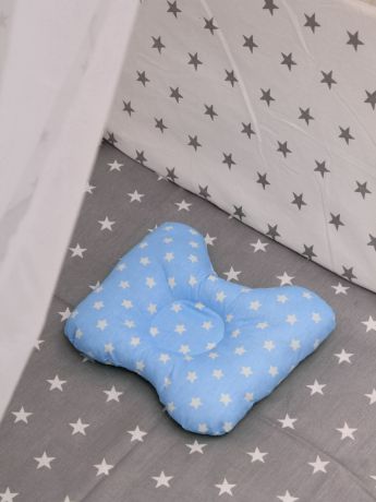 Ортопедическая подушка Body Pillow для новорожденных, голубой
