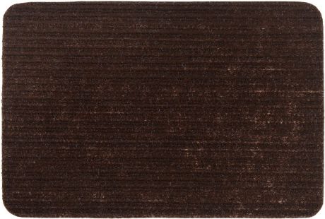 Коврик придверный Vortex "Simple", влаговпитывающий, цвет: коричневый, 60 х 40 см