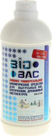 Средство для выгребных ям и септиков BioBac, зимнее, 1 л