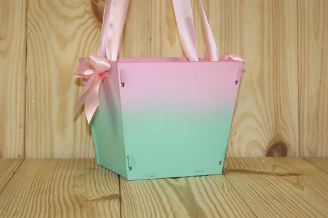 Подарочная упаковка Мастер Дизайн ПУ431020526, розовый, бирюзовый