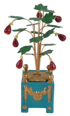 Композиция Faberge "Дерево инжир", золотой, зеленый, красный, голубой