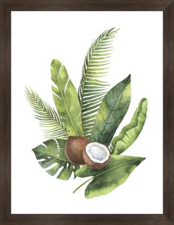 Картина Экорамка Кокосы в листьях