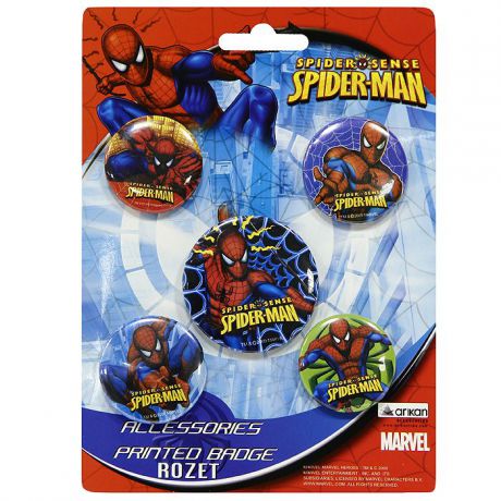 Набор значков Spider-Man 01101