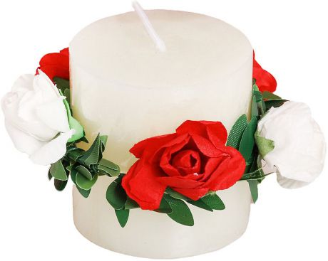 Свеча подарочная "Любимой", белый, высота 7 см