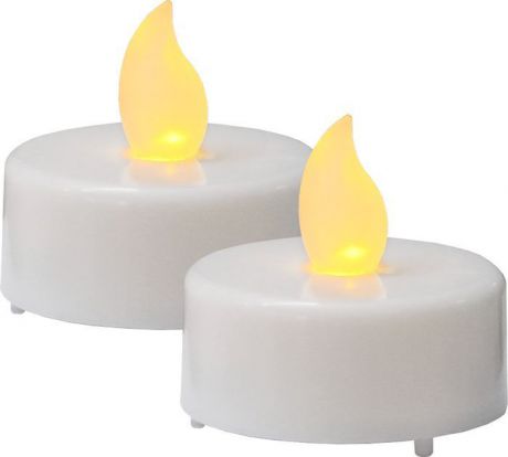 Свеча декоративная LED Star Trading T-Light, 066-06, белый, 4 см, 2 шт