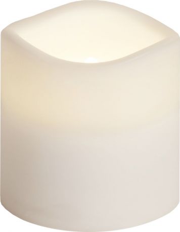 Свеча декоративная LED Star Trading Сandle Plastic, 067-77, белый, 7,5 см