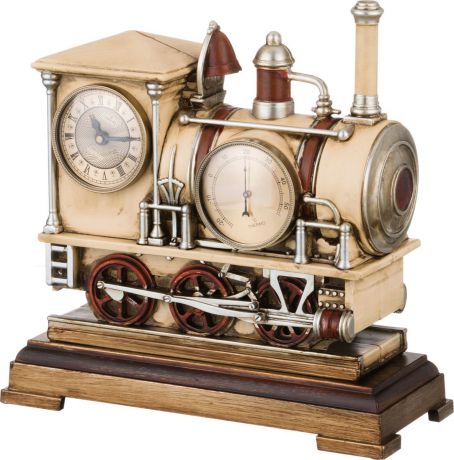 Настольные часы Lefard Паровоз, кварцевые, с термометром, 204-155, 28 х 28 х 11,5 см