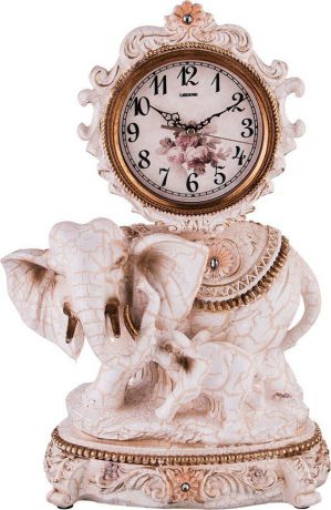 Настольные часы Lefard Слониха со слоненком, кварцевые, 204-218, 47 х 33 х 19 см