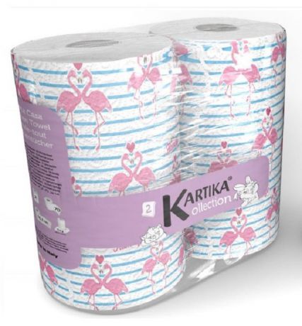 Бумажные полотенца World Cart Фламинго