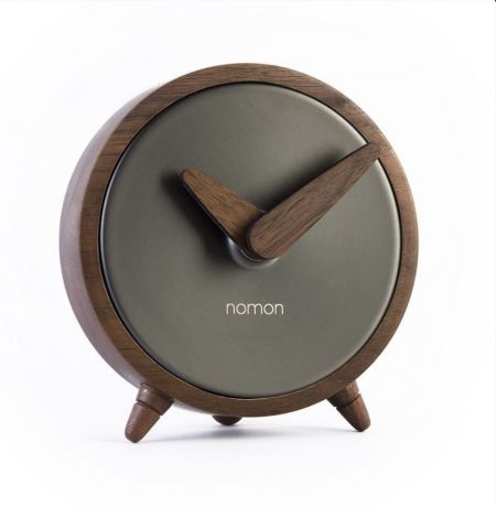 Настольные часы Nomon Atomo, Graphite, темно-серый