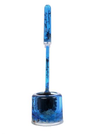 Ершик для унитаза Vanstore 334-06, синий, голубой, черный, белый