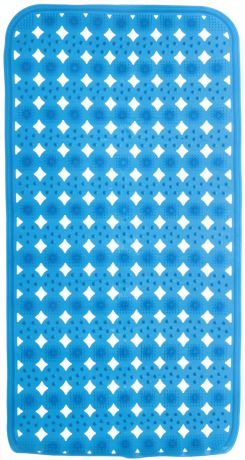 Коврик против скольжения Vortex "Массажный" для ванны, 15047, синий, 36 х 70 см