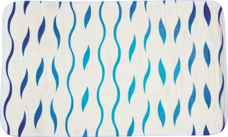Коврик для ванной MSV Seventies, 142028m, синий, 45 x 75 см