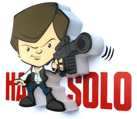 Star Wars Пробивной 3D мини-светильник Хан Соло